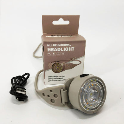 Фонарь налобный G25-XPG+30SMD(white+yellow+red-blue), Мощный фонарь на голову, фонарь для автомеханика