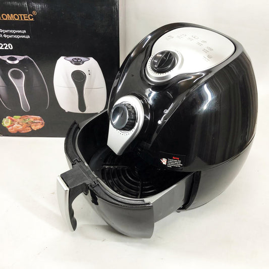 Аэрофритюрница Мультипечь Аэрогриль Domotec MS-3220 1300 Вт 4,5 л Безмасляная с Таймером. Цвет: черный