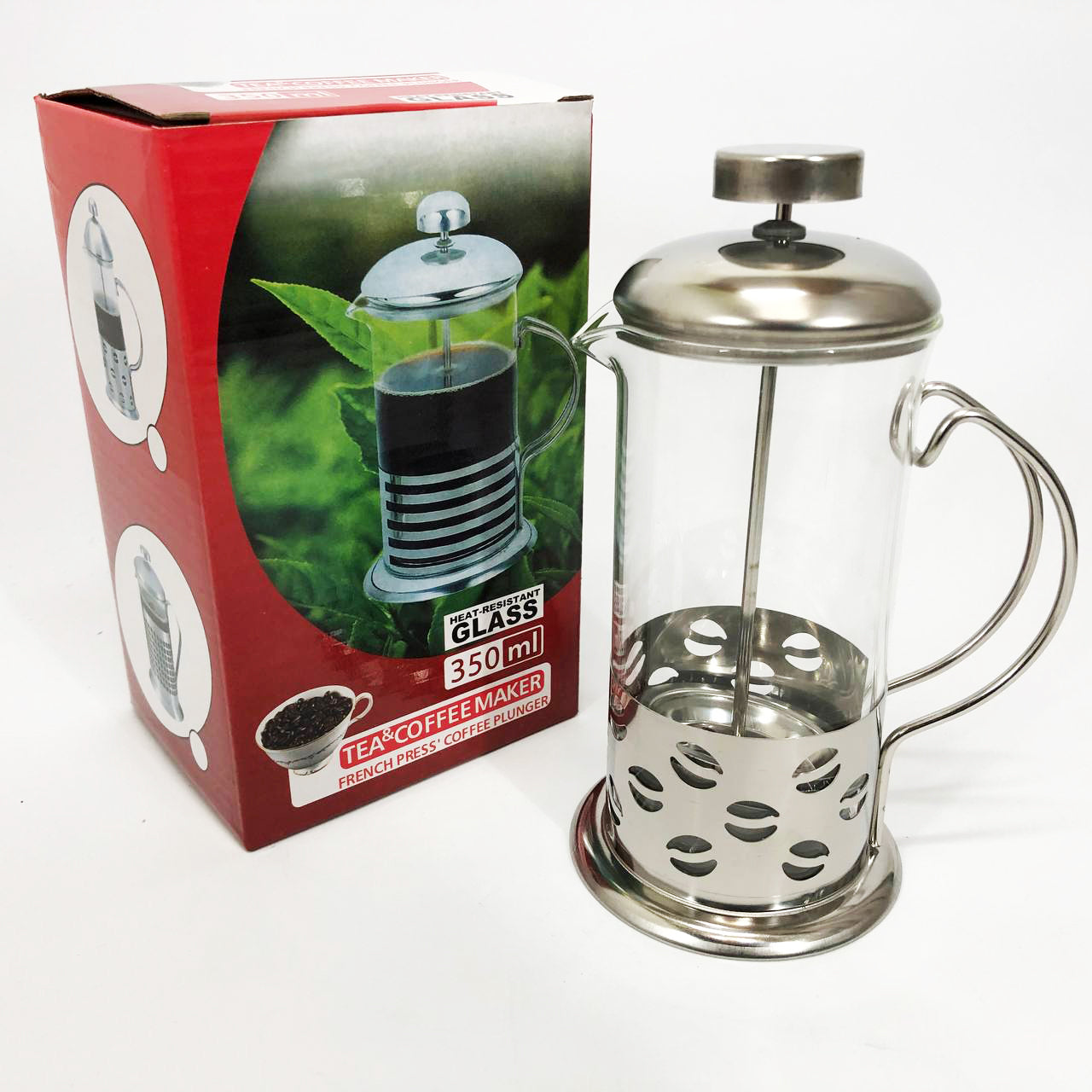 Заварник френч-пресс Unique UN-1151 0.35 л, Колба Френч для чая, Френч-пресс для крепкого кофе