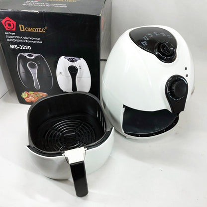 Аерофритниця Мультипіч Аерогриль Domotec MS-3220 1300W 4,5 л Безмасляна з Таймером. Колір: білий