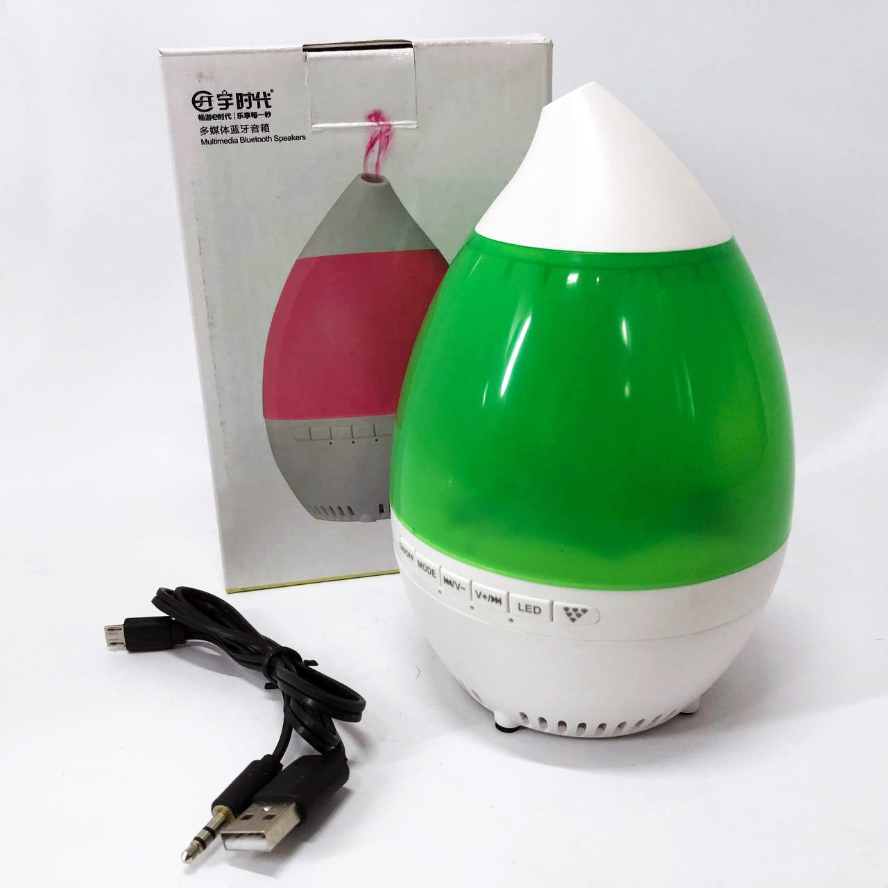 Колонка увлажнитель с диодной подсветкой JT-315, Увлажнитель воздуха для младенца. Цвет: зеленый