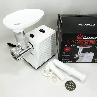 Электрическая Мясорубка Domotec R3391 2000W, Мощная компактная мясорубка для дома, Мясорубка 3 в 1
