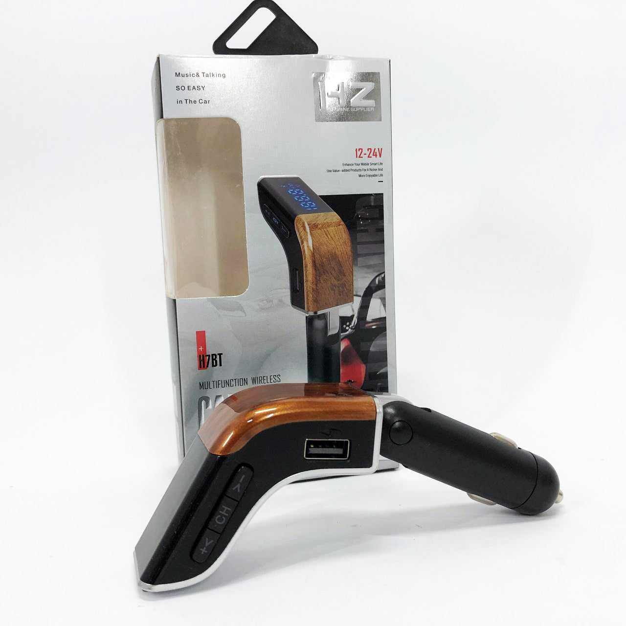 Автомобильный трансмиттер/модулятор универсальный H7 BT, Качественный модулятор для автомобиля