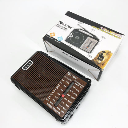 Радиоприемник GOLON RX-608 всеволновый на батарейках + поддержка USB/microSD/MP3/WMA