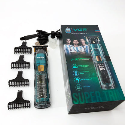 Беспроводная мужская электрическая машинка для стрижки VGR V-961, Триммер аккумуляторный для волос и бороды