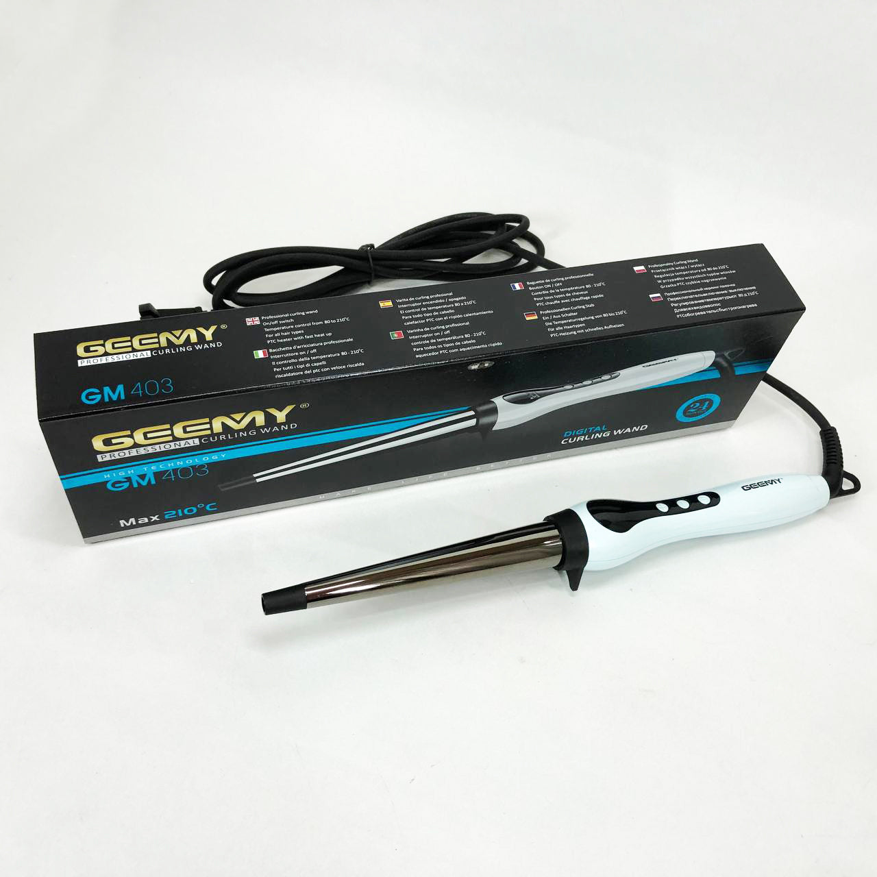 Конусная профессиональная плойка для локонов Gemei GM-403