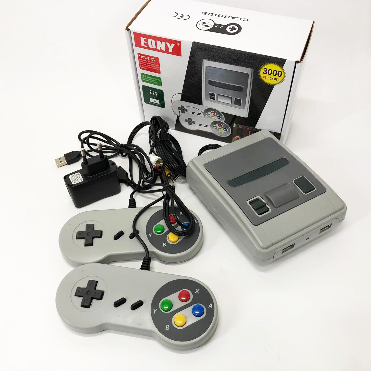 Консоль игровая с джойстиками Retro LH-2221 3000 игр, Приставка с джойстиком для второго игрока