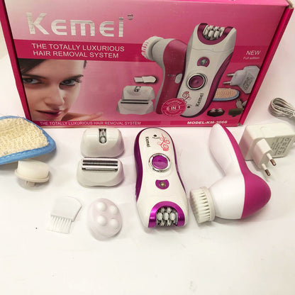 Эпилятор женский многофункциональный 6 в 1 пинцетный Kemei KM-3066 Х массажер уход за кожей 2 скорости