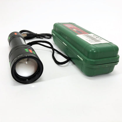 Фонарик 623-TG+COB, Переносной ручной мощный фонарь, Портативный светодиодный фонарь с зарядкой