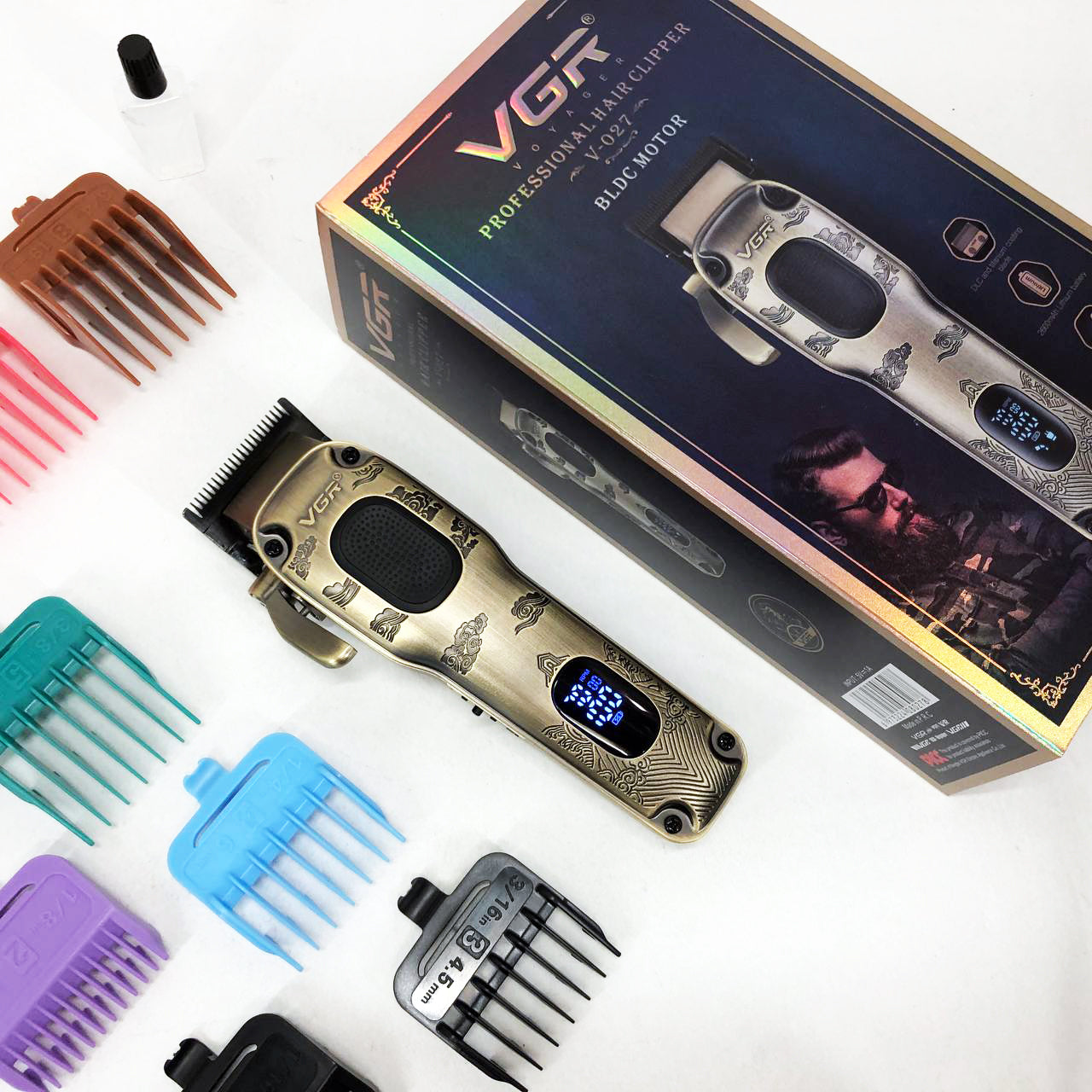 Аккумуляторная машинка для стрижки VGR V-027