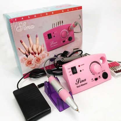 Фрезер DM-211 на 65 Вт - 45000 об./мин. для маникюра и педикюра с педалью и дополнительными насадками