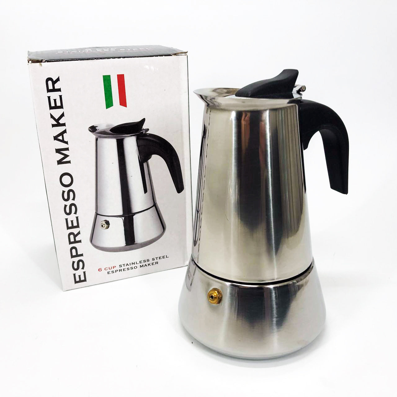 Кофеварка гейзерная Unique UN-1902 на 6 чашек 270 мл, Гейзерная кофеварка для электроплиты