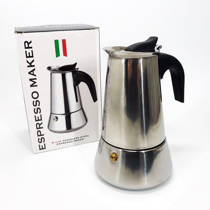 Кофеварка гейзерная Unique UN-1902 на 6 чашек 270 мл, Гейзерная кофеварка для электроплиты