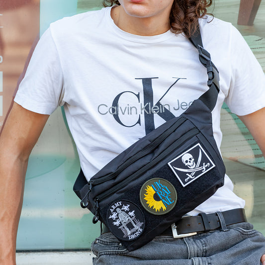 Тактична бананка з чоловічою патч-панеллю, Сумка через плече з Cordura