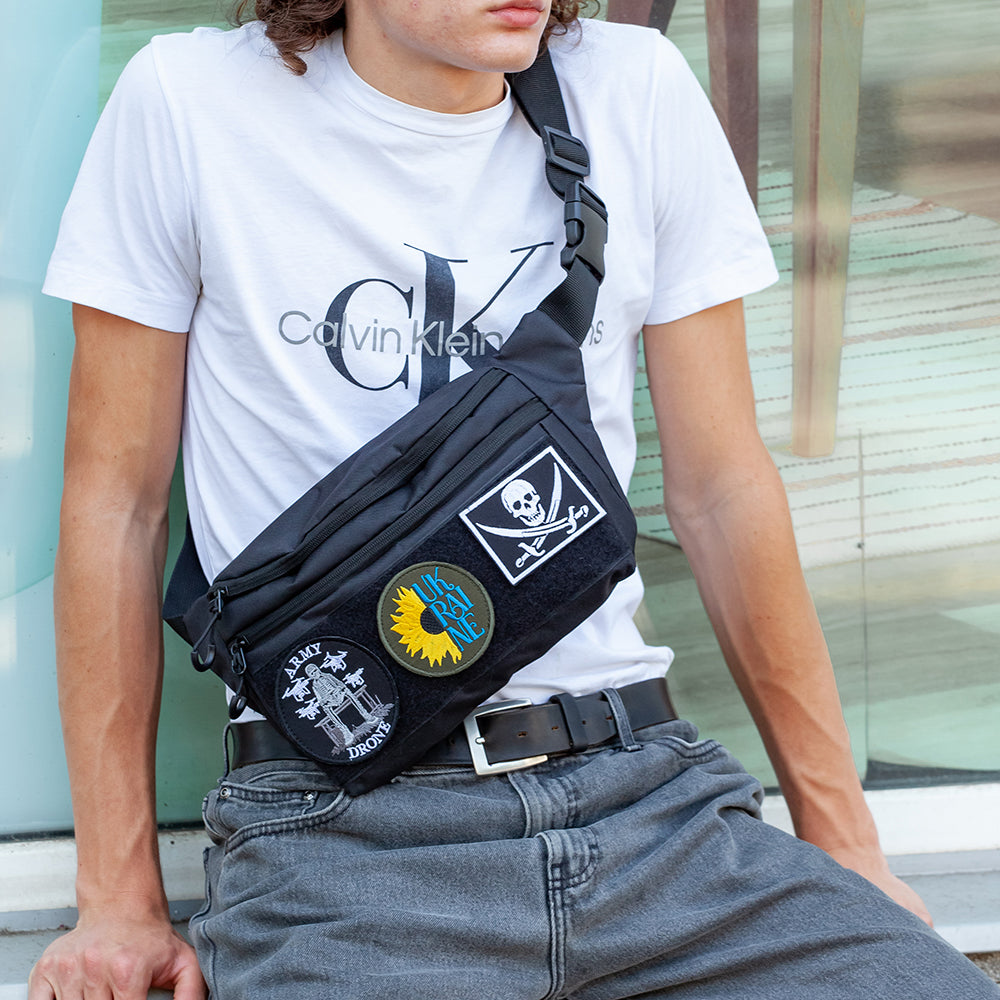 Тактична бананка з чоловічою патч-панеллю, Сумка через плече з Cordura