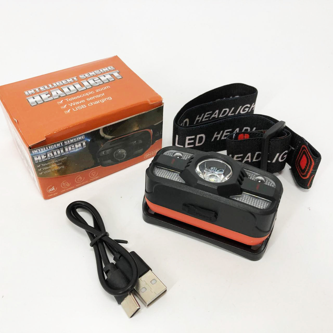 Налобный фонарь WH-0188, XPE+SMD, Налобный фонарь для туризма рыбалки и охоты, Налобная лампа