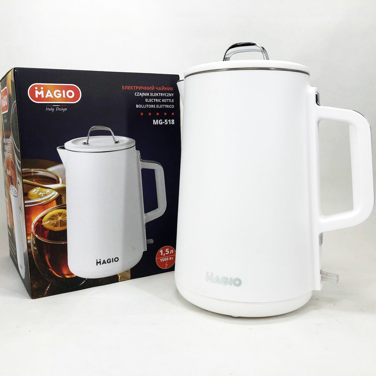 Электрочайник-термос MAGIO MG-518, 1,5л, 1500Вт