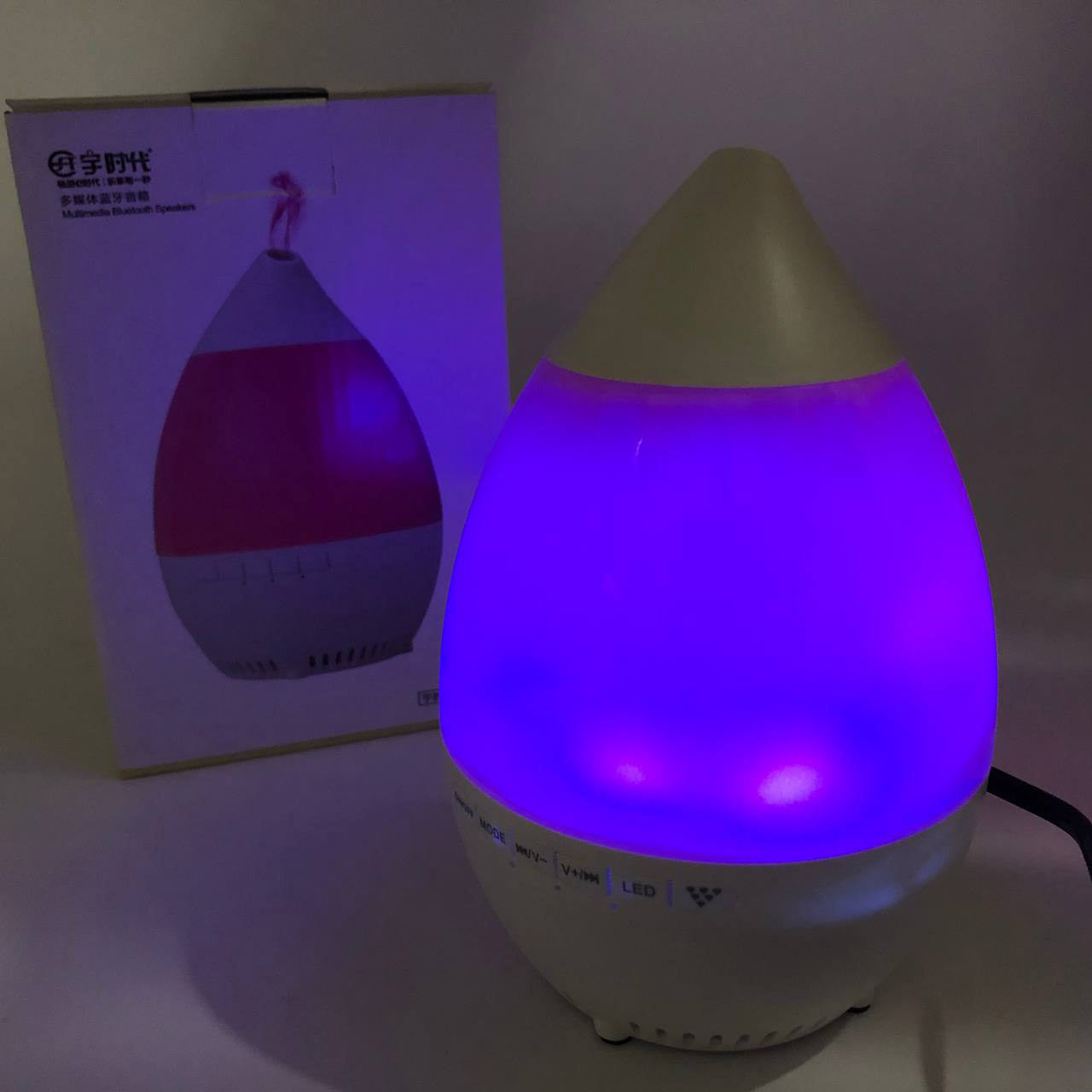 Колонка увлажнитель с диодной подсветкой JT-315, Настольный увлажнитель воздуха. Цвет: розовый