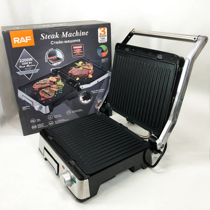 Контактный прижимной гриль RAF R.238 с антипригарным покрытием 2200 Вт