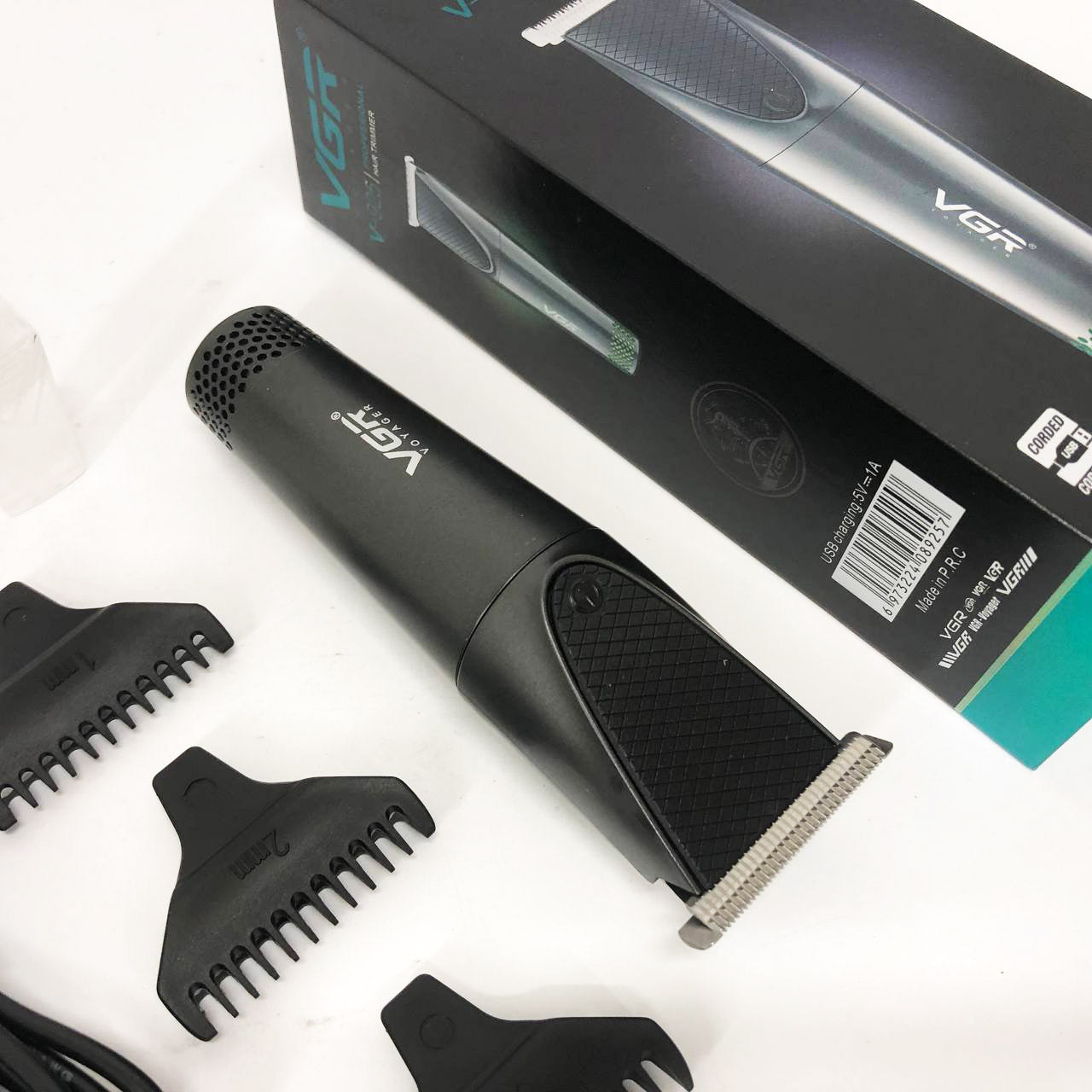 Машинка для стрижки VGR V-925, Профессиональная беспроводная машинка для стрижки волос, усов, бороды