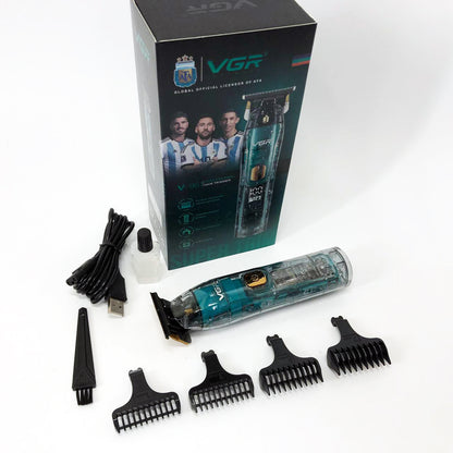 Беспроводная мужская электрическая машинка для стрижки VGR V-961, Триммер аккумуляторный для волос и бороды