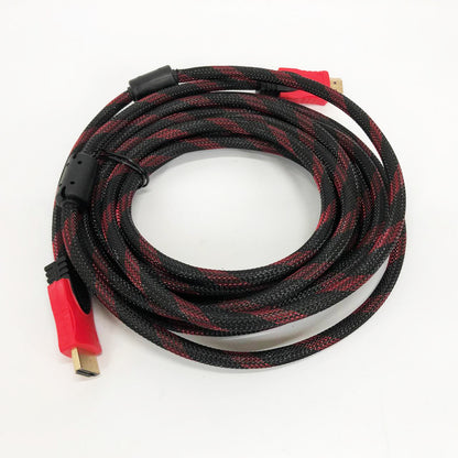 Кабель усиленный 5м переходник адаптер HDMI-HDMI папа-папа аудио видео шнур в обмотке