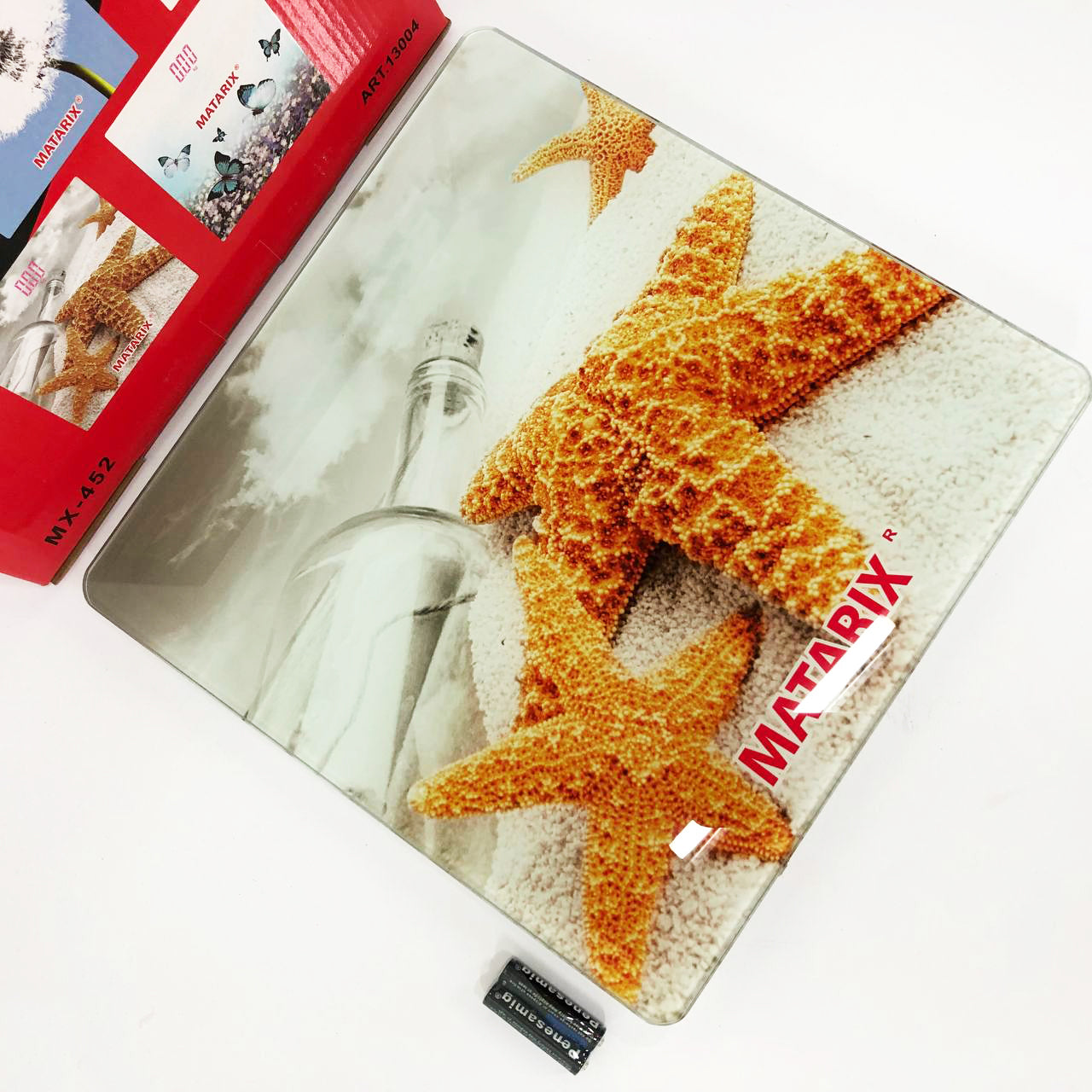 Весы напольные MATARIX MX-452 180 кг, Весы напольные для измерения массы тела, Электронные весы звезды