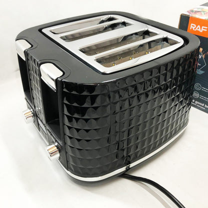 Тостер RAF R.503, 1500 Вт, 4 тоста, 6 уровней поджаривания, функции размораживания и подогрева