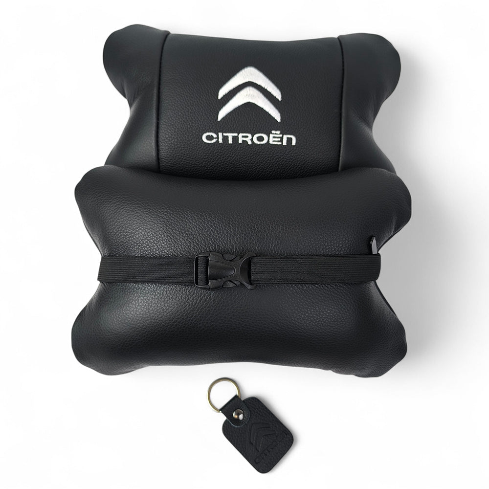 Набор кожаных подушек Citroën из натуральной итальянской кожи + фирменный брелок в подарок