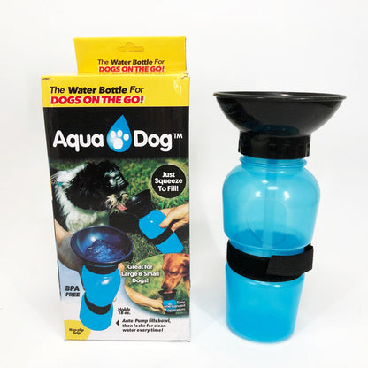 Поилка для собак дорожная переносная Aqua Dog 537 мл портативная бутылка для крупных и мелких собак FS-97