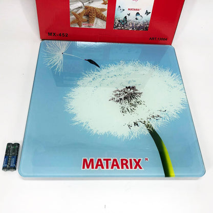Весы напольные MATARIX MX-452 180 кг, Весы напольные для измерения массы тела, Электронные весы одуванчик