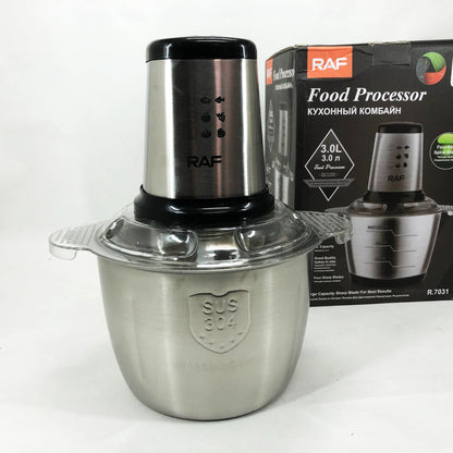 Измельчитель RAF R.7031 электрический блендер-чоппер настольный 3 л 1000 Вт, Кухонный блендер для овощей