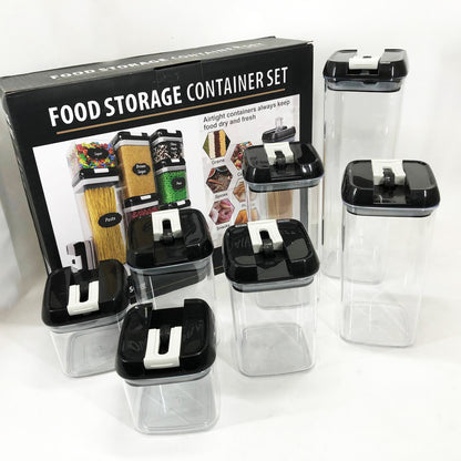 Набор контейнеров для еды FOOD Storage Container Set на защелках с уплотнителем из 7 предметов