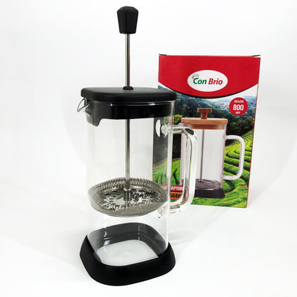 Френч-пресс Con Brio CB-6680В 800 мл, Заварювальний чайник для листового чаю, Френч-прес красивий