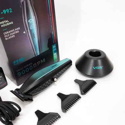 Машинка для стрижки волос с мощным мотором XPRO VGR V-992 с насадками 1-2-3 мм
