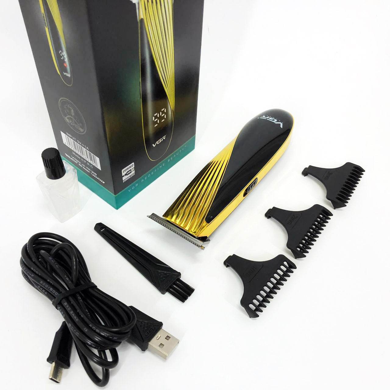 Машинка для стрижки аккумуляторная VGR V-959 триммер для волос и бороды