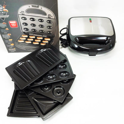 Мультимейкер 6в1 RAF R.541 Гриль прижимной сэндвичница вафельница орешник бутербродница