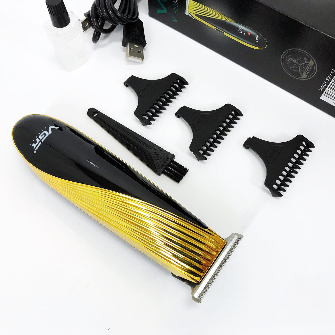 Машинка для стрижки аккумуляторная VGR V-959 триммер для волос и бороды