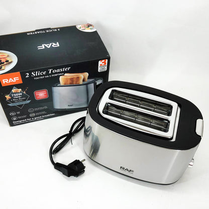 Тостер электрический RAF R.507 с 7 регулируемыми уровнями поджарки съемным поддоном для крошек 750 Вт
