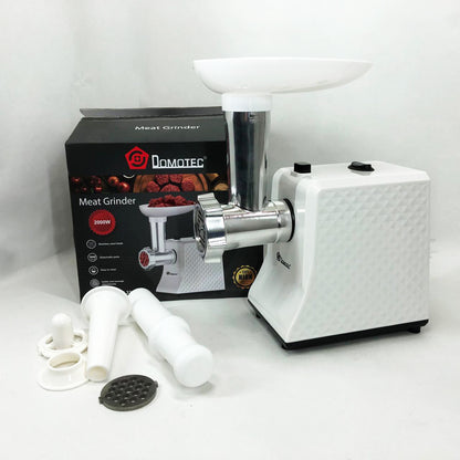 Электрическая Мясорубка Domotec R3391 2000W, Мощная компактная мясорубка для дома, Мясорубка 3 в 1