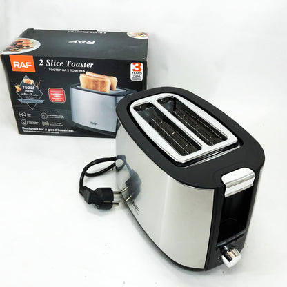 Тостер электрический RAF R.507 с 7 регулируемыми уровнями поджарки съемным поддоном для крошек 750 Вт
