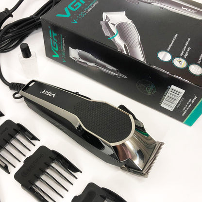 Машинка для стрижки VGR V-130 проводная профессиональная с насадками для окантовки триммер для волос