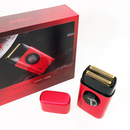 Электробритва VGR V-377 RED шейвер, Электрическая аккумуляторная бритва для бритья, шейвер мужской