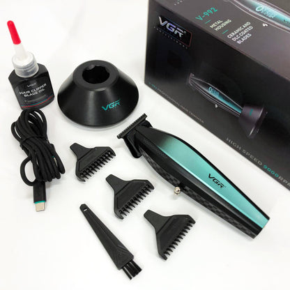 Машинка для стрижки волос с мощным мотором XPRO VGR V-992 с насадками 1-2-3 мм
