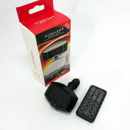 Автомобильный FM модулятор X16 ФМ трансмиттер Bluetooth, Фм трансмиттер стерео, Трансмиттер для музыки