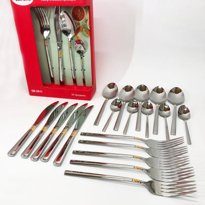 Набір столових приладів 24 предметів Con Brio CB-3912