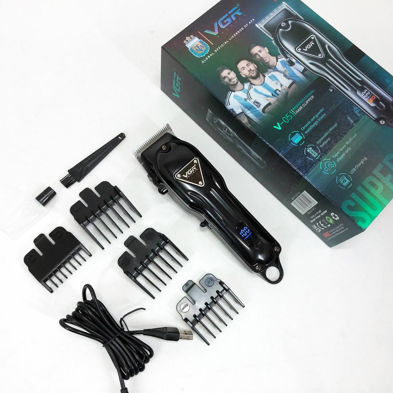 Аккумуляторная машинка для стрижки VGR V-051