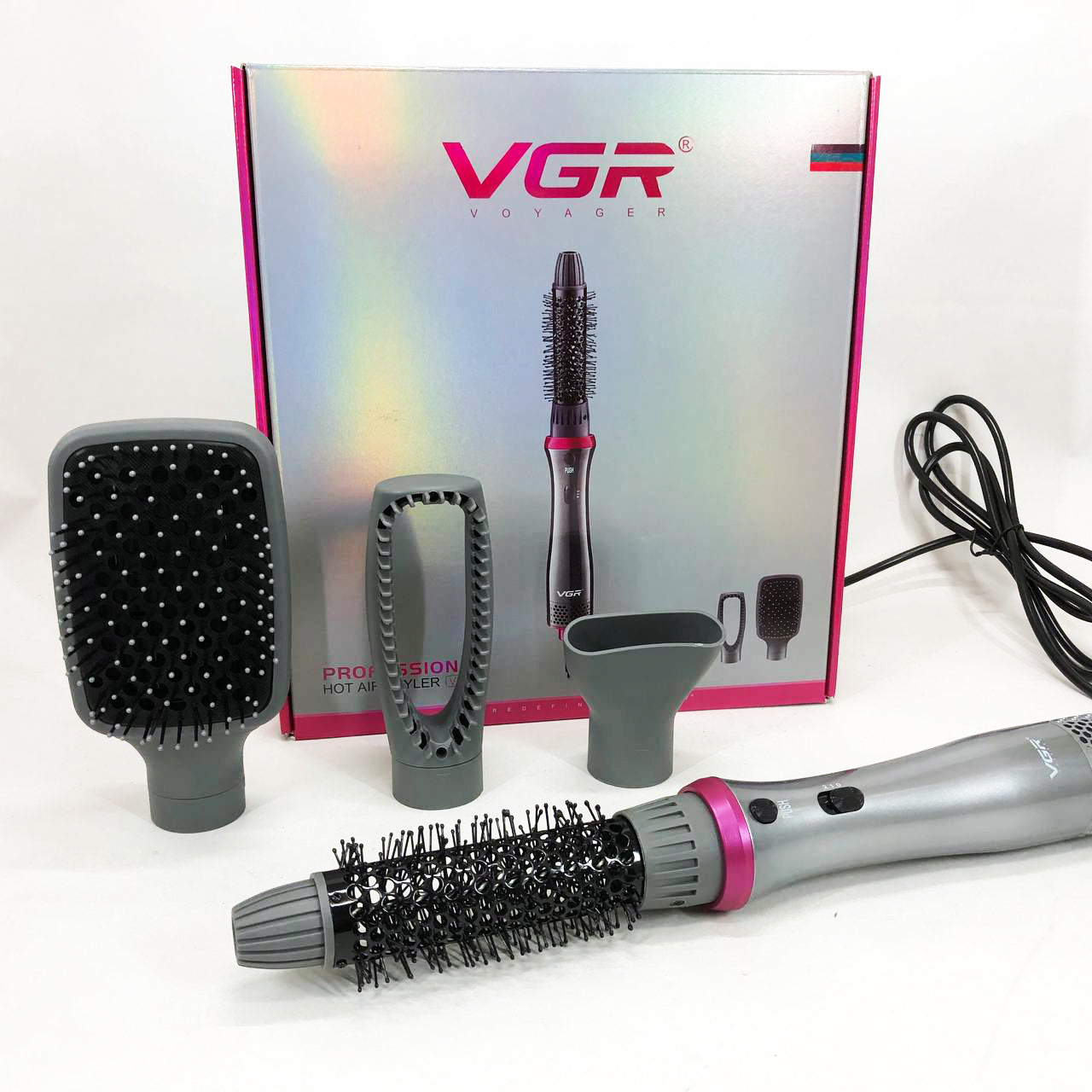 Профессиональный стайлер для укладки волос 4в1 VGR V-408 700 Вт, Функциональный профессиональный фен