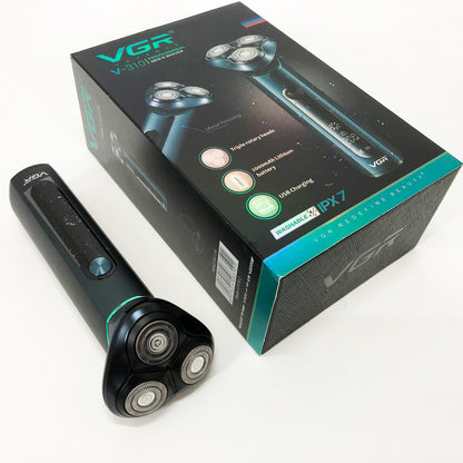 Электробритва портативная бритва VGR V-310 шейвер для бритья бороды и усов с аккумулятором