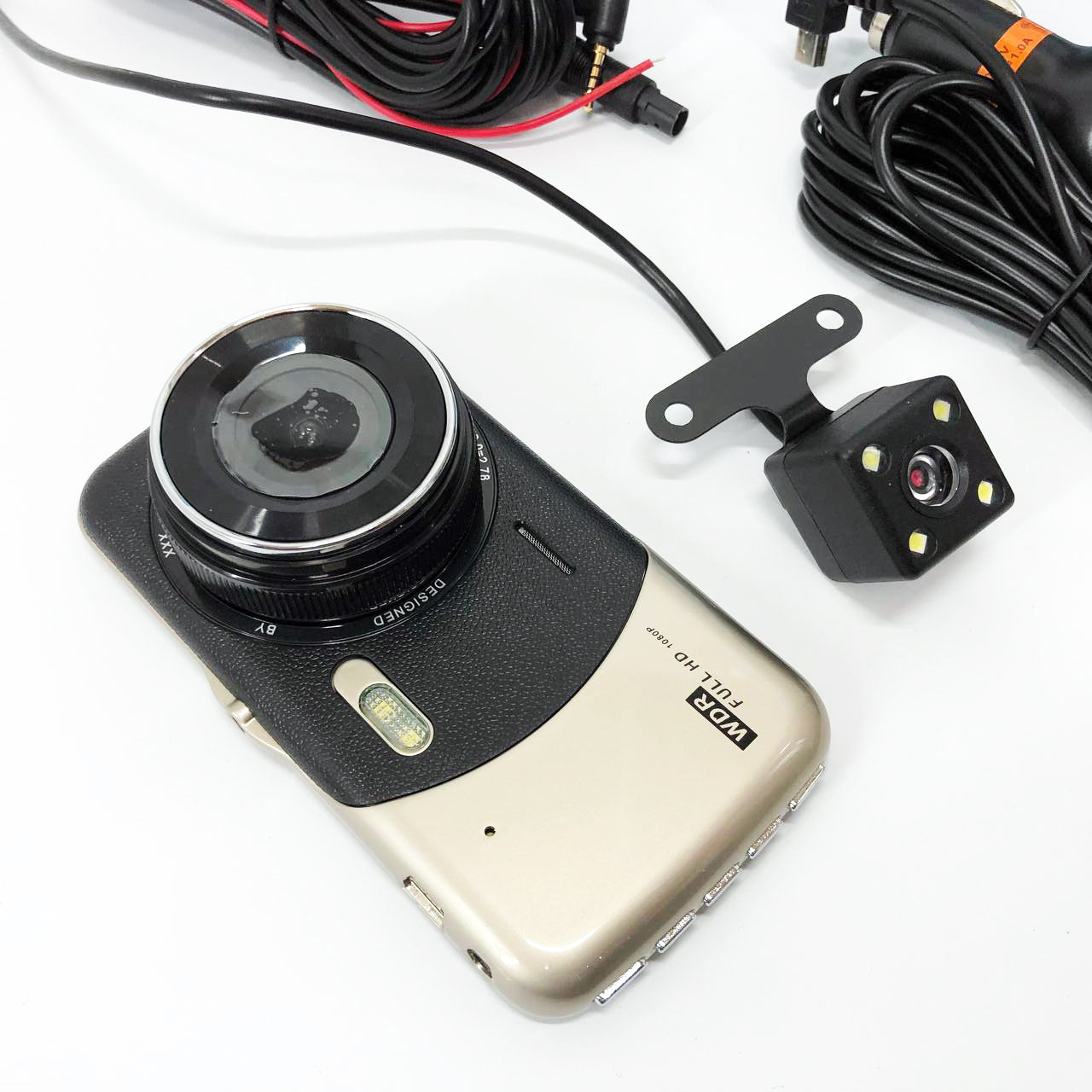 Видеорегистратор автомобильный MHZ DVR CT503 1080P с двумя камерами, Регистратор с камерой на машину